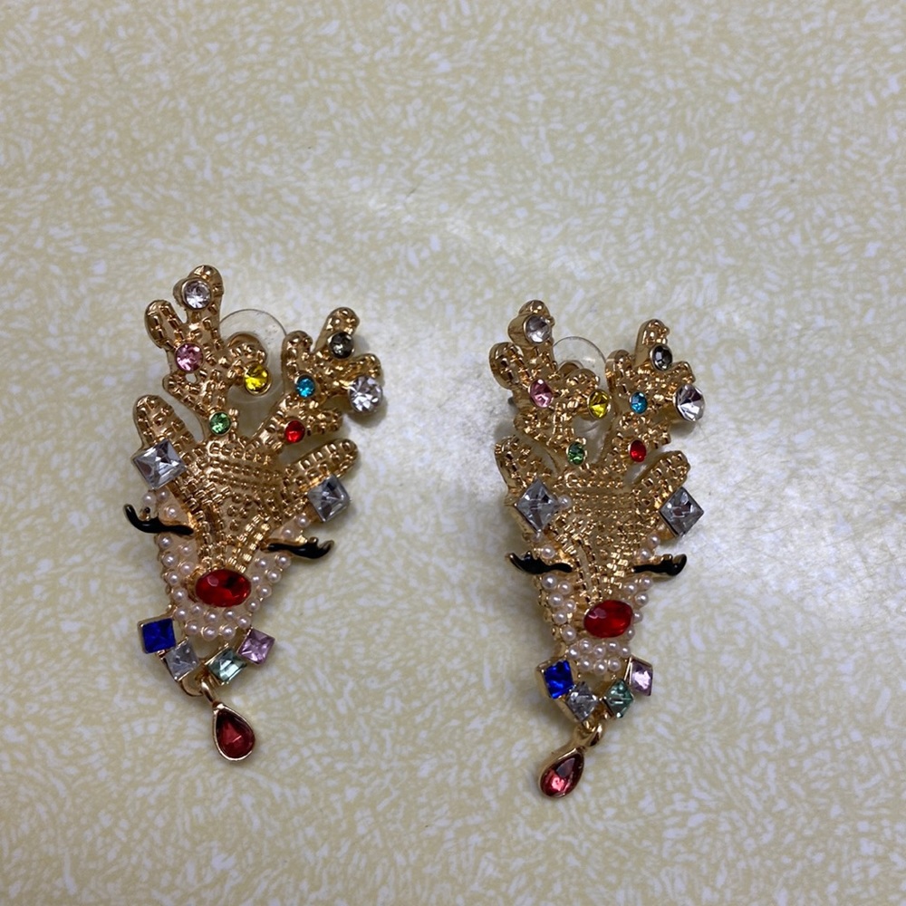 Reindeer earrings!